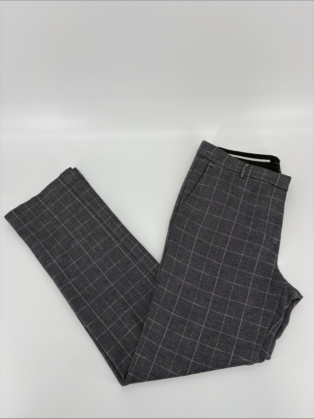 Ann Taylor Women’s 12 Plaid Pattern Pockets Straight Leg Dress Pant